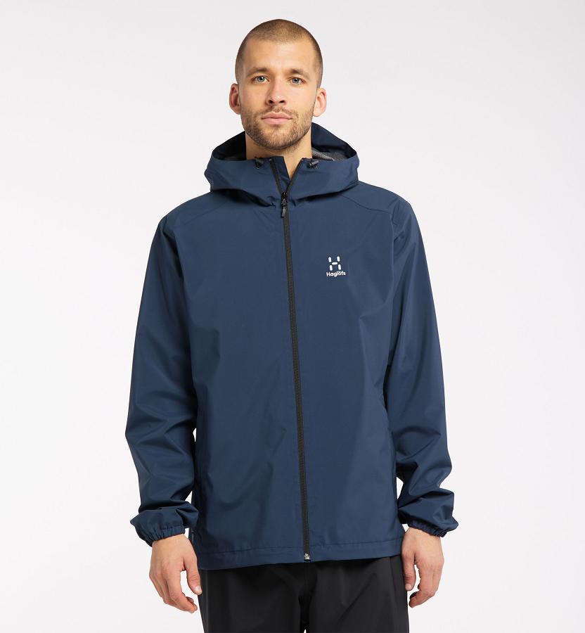 Haglöfs Mens Buteo Waterproof Jacket Dark Blue New Zealand 31869XIDY